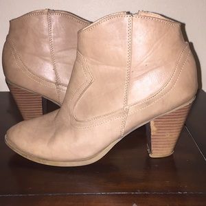 Tan booties